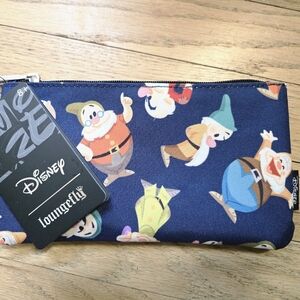 Loungefly x Disney Seven Dwarfs Navy Zip Pouch